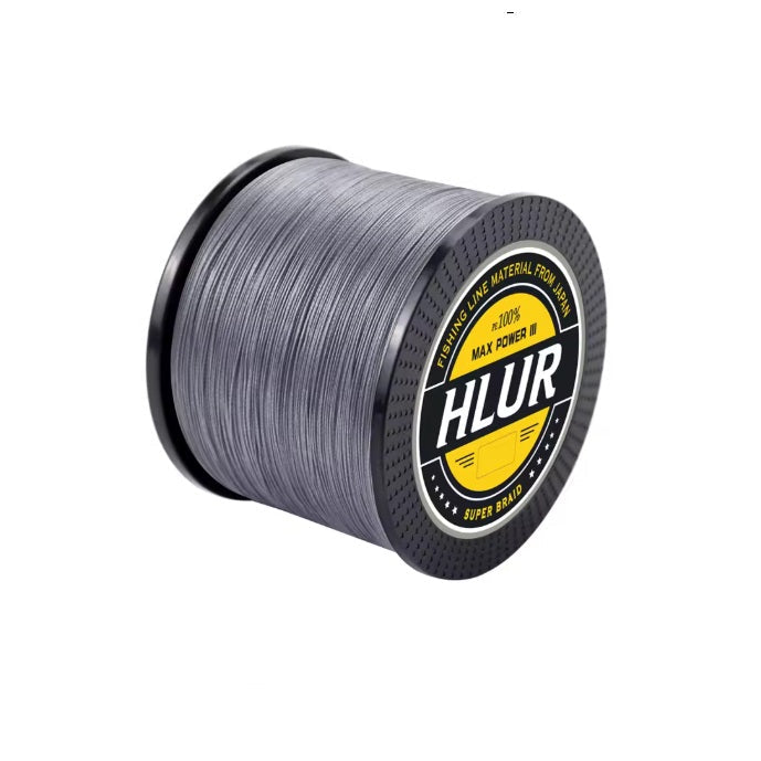 STEEL GREY 12-Strand Ultra-Tough Braided Fishing Line