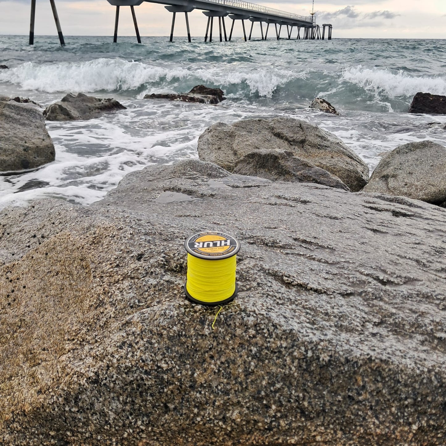 FIELD YELLOW 8-Strand High-Visibility Braided Fishing Line